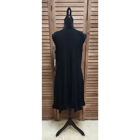 Style & Co New Women's Black Sleeveless Knee Length Cotton Dress Size Medium M - Picture 7 of 8